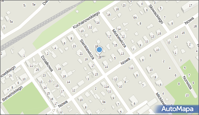 Zaniemyśl, Sienkiewicza Henryka, 16, mapa Zaniemyśl