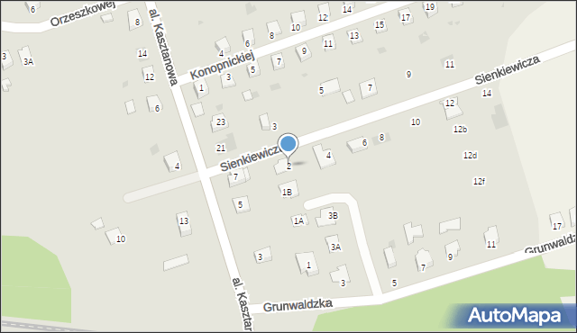 Zator, Sienkiewicza Henryka, 2, mapa Zator