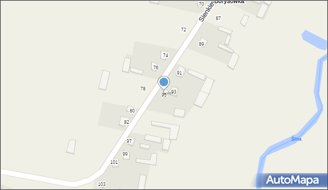 Zawady, Sienkiewicza Henryka, 95, mapa Zawady