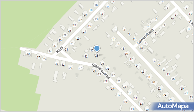 Zawadzkie, Sienkiewicza Henryka, 28, mapa Zawadzkie