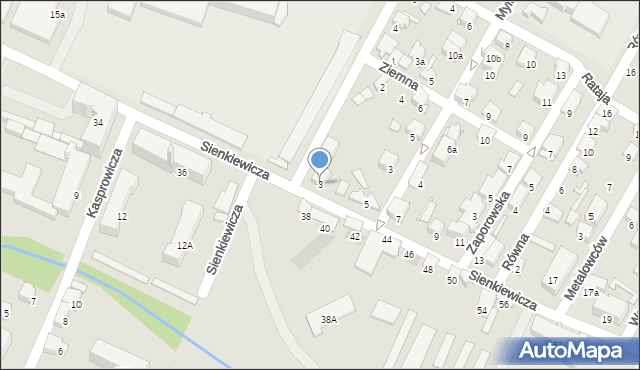 Zawiercie, Sienkiewicza Henryka, 3, mapa Zawiercie