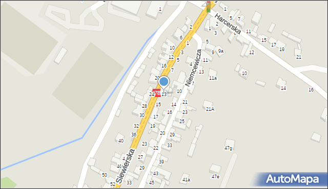 Zawiercie, Siewierska, 13, mapa Zawiercie