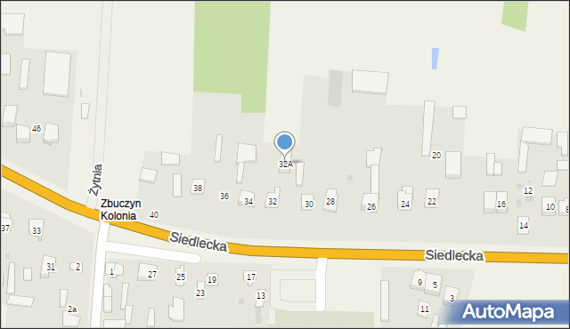 Zbuczyn, Siedlecka, 32A, mapa Zbuczyn