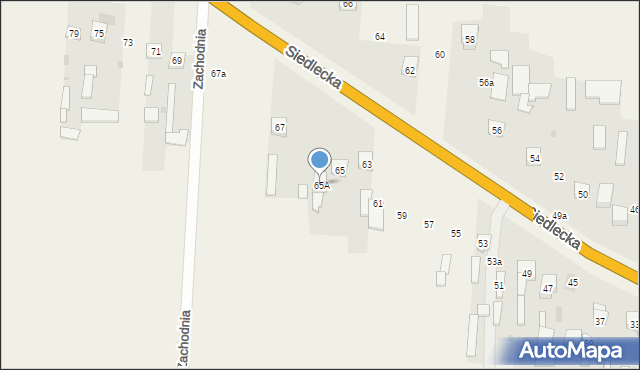 Zbuczyn, Siedlecka, 65A, mapa Zbuczyn