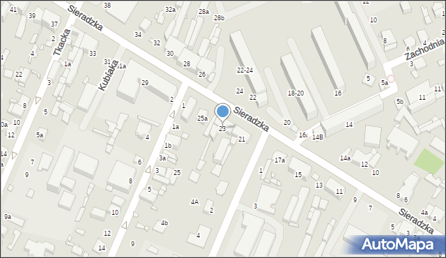 Zduńska Wola, Sieradzka, 23, mapa Zduńska Wola