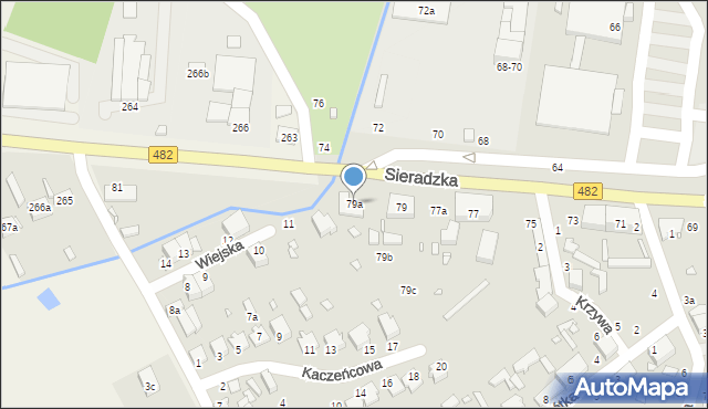 Zduńska Wola, Sieradzka, 79a, mapa Zduńska Wola