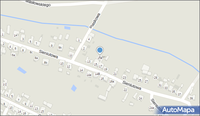 Zduny, Sieniutowa, 15a, mapa Zduny