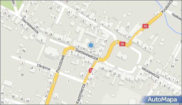 Zduny, Sienkiewicza Henryka, 4, mapa Zduny