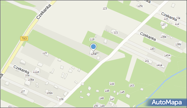 Żelisławice, Siewierska, 120a, mapa Żelisławice