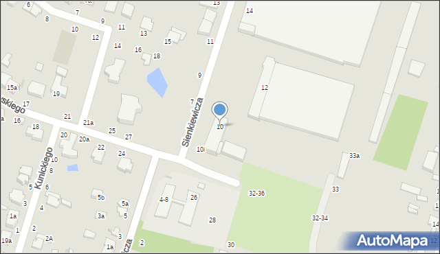 Zgierz, Sienkiewicza Henryka, 10, mapa Zgierz