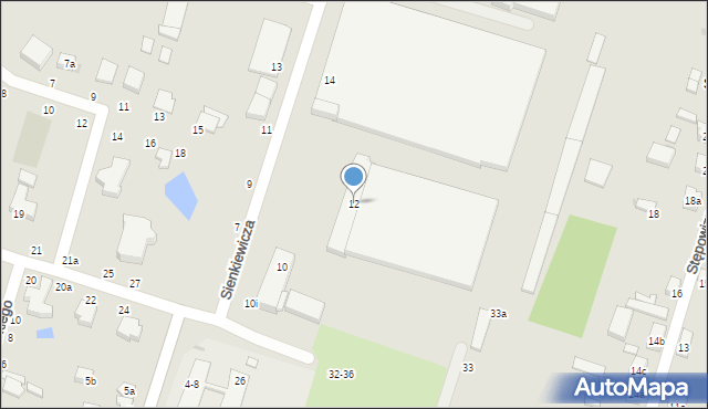 Zgierz, Sienkiewicza Henryka, 12, mapa Zgierz