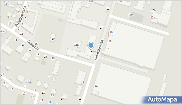 Zgierz, Sienkiewicza Henryka, 15, mapa Zgierz