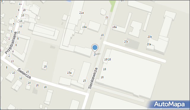 Zgierz, Sienkiewicza Henryka, 17, mapa Zgierz