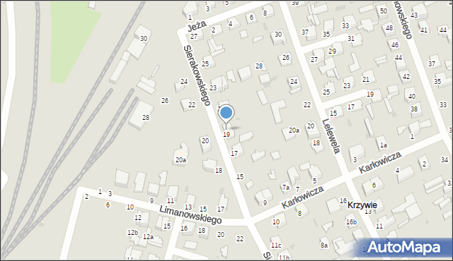 Zgierz, Sierakowskiego Zygmunta, 19a, mapa Zgierz