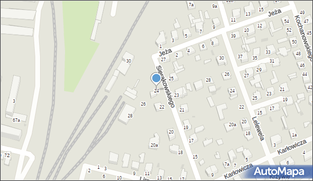 Zgierz, Sierakowskiego Zygmunta, 24, mapa Zgierz