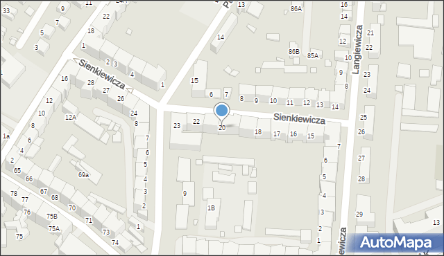 Zgorzelec, Sienkiewicza Henryka, 20, mapa Zgorzelec