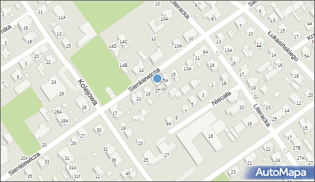 Zielonka, Sienkiewicza Henryka, 17, mapa Zielonka