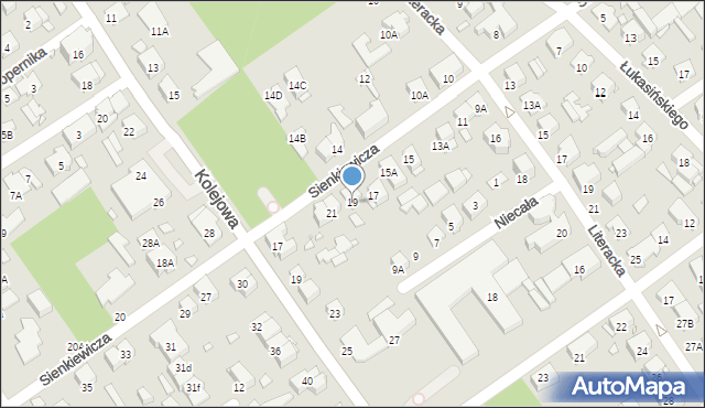 Zielonka, Sienkiewicza Henryka, 19, mapa Zielonka