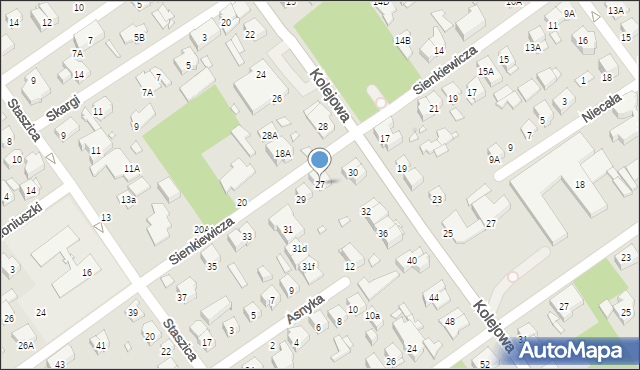 Zielonka, Sienkiewicza Henryka, 27, mapa Zielonka