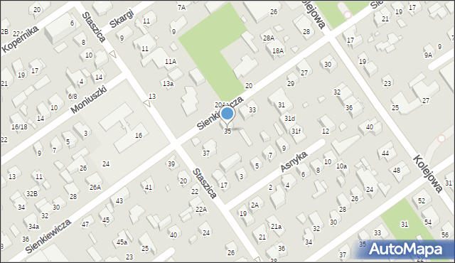 Zielonka, Sienkiewicza Henryka, 35, mapa Zielonka