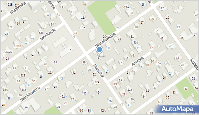 Zielonka, Sienkiewicza Henryka, 37, mapa Zielonka
