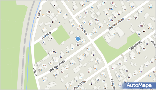 Zielonka, Sienkiewicza Henryka, 44, mapa Zielonka