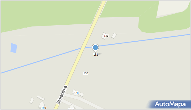 Złoczew, Sieradzka, 132, mapa Złoczew