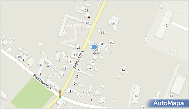 Złoczew, Sieradzka, 30, mapa Złoczew