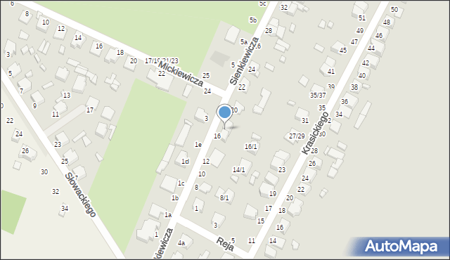 Żychlin, Sienkiewicza Henryka, 18, mapa Żychlin