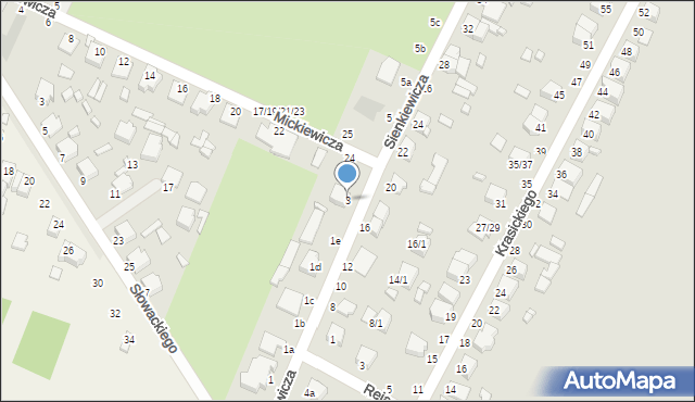 Żychlin, Sienkiewicza Henryka, 3, mapa Żychlin