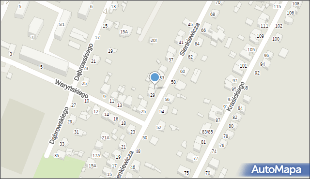 Żychlin, Sienkiewicza Henryka, 31, mapa Żychlin