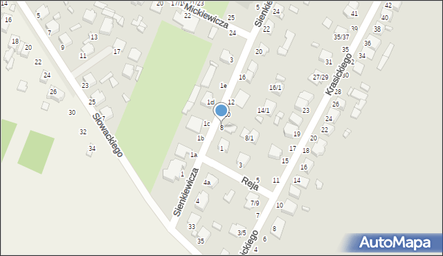 Żychlin, Sienkiewicza Henryka, 8, mapa Żychlin