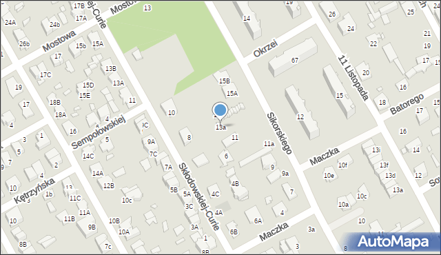 Żyrardów, Sikorskiego Władysława, gen., 13a, mapa Żyrardów