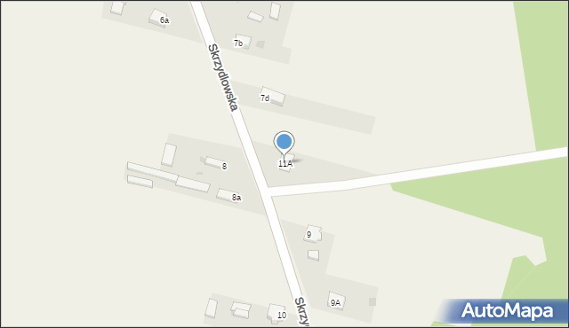 Adamów, Skrzydlowska, 7g, mapa Adamów