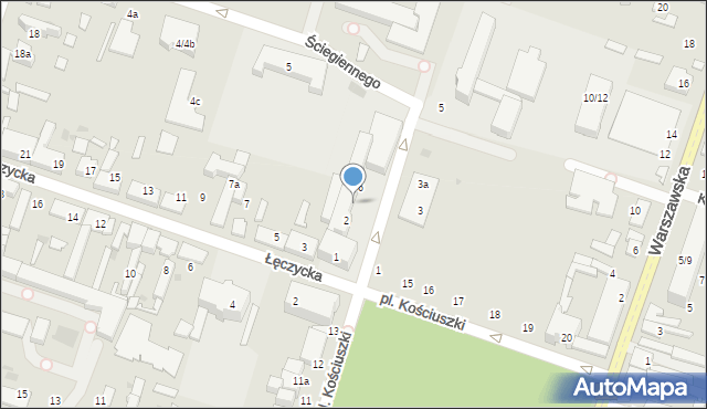 Aleksandrów Łódzki, Skłodowskiej-Curie Marii, 4, mapa Aleksandrów Łódzki