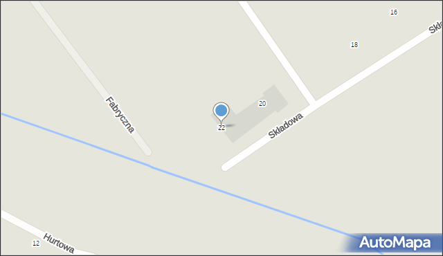 Augustów, Składowa, 22, mapa Augustów