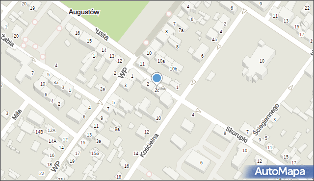 Augustów, Skorupki Ignacego Jana, ks., 2c, mapa Augustów