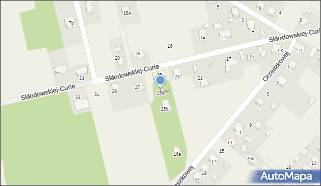 Babice, Skłodowskiej-Curie Marii, 25a, mapa Babice