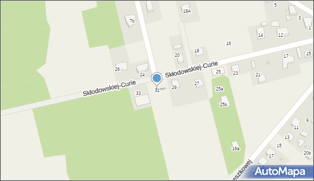 Babice, Skłodowskiej-Curie Marii, 31, mapa Babice