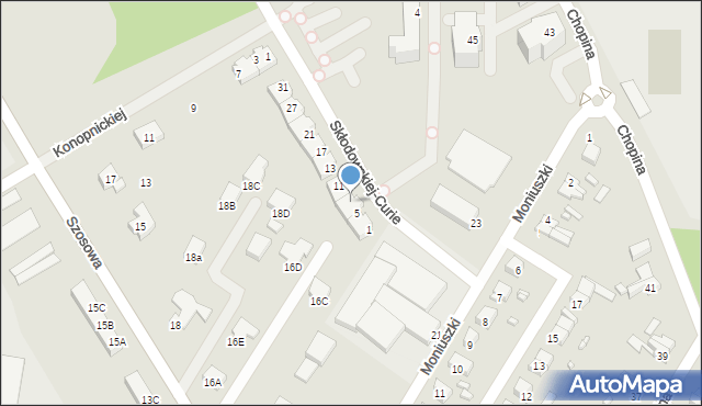 Barlinek, Skłodowskiej-Curie Marii, 7, mapa Barlinek