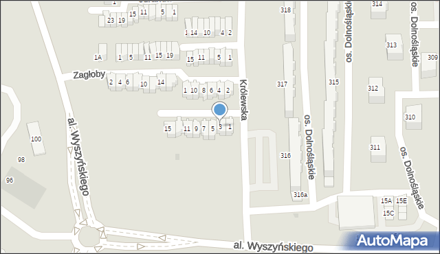 Bełchatów, Skrzetuskiego, 3, mapa Bełchatów