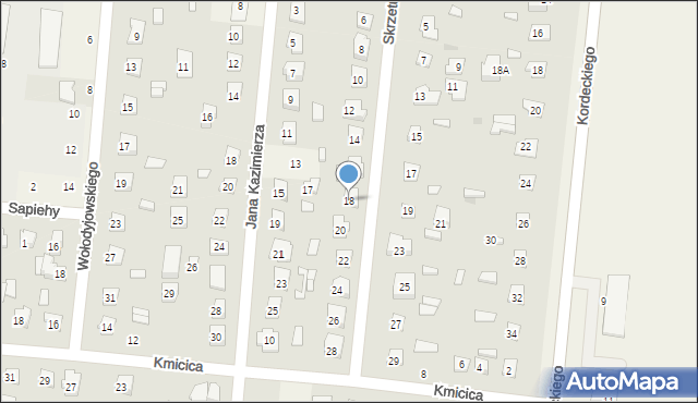 Biała, Skrzetuskiego Jana, 18, mapa Biała