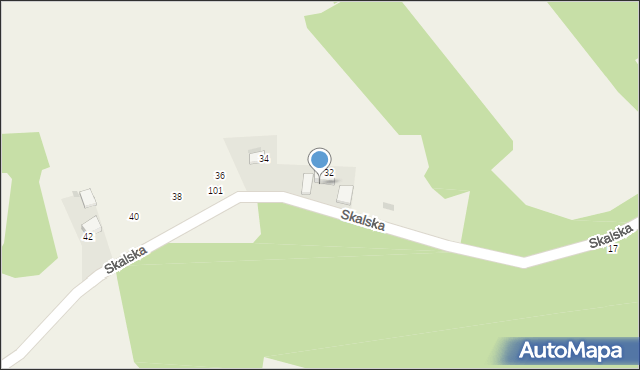 Biały Kościół, Skalska, 99a, mapa Biały Kościół