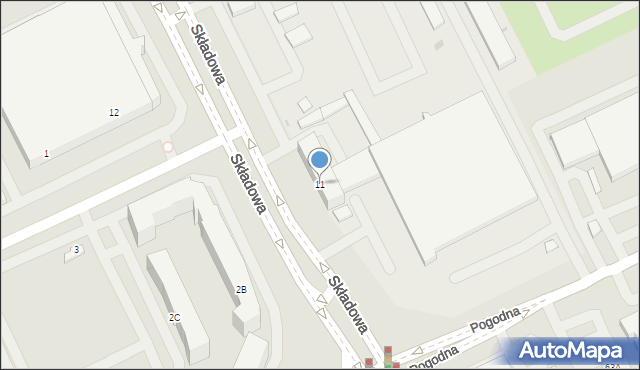 Białystok, Składowa, 11, mapa Białegostoku