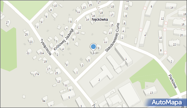 Biecz, Skłodowskiej-Curie Marii, 7, mapa Biecz