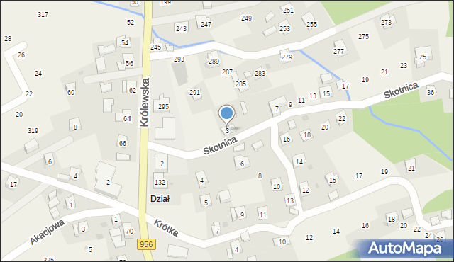 Biertowice, Skotnica, 3, mapa Biertowice