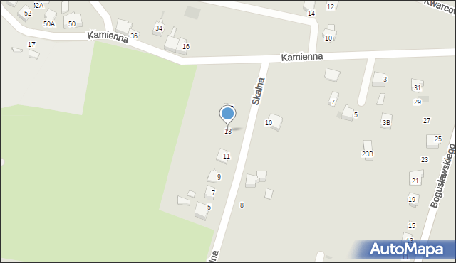 Bieruń, Skalna, 13, mapa Bieruń