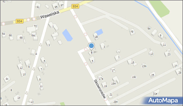 Bieruń, Skowronków, 6, mapa Bieruń