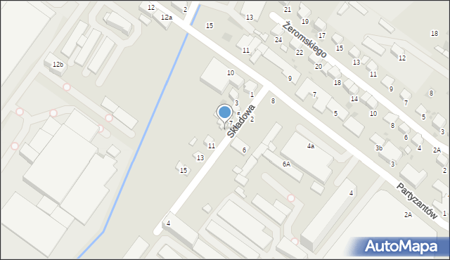 Bochnia, Składowa, 9, mapa Bochni