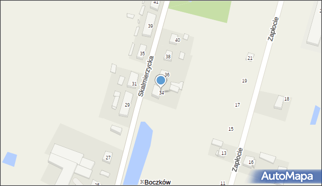 Boczków, Skalmierzycka, 34, mapa Boczków